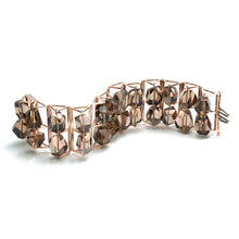 Load image into Gallery viewer, Freeform Smoky Spinning Stone Bracelet