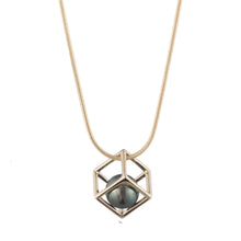 Load image into Gallery viewer, Cage Cubed Pendant Necklace
