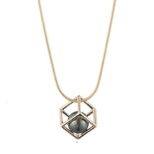 Load image into Gallery viewer, Cage Cubed Pendant Necklace