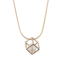 Load image into Gallery viewer, Cage Cubed Pendant Necklace
