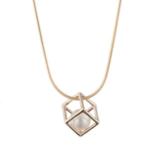 Load image into Gallery viewer, Cage Cubed Pendant Necklace