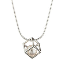 Load image into Gallery viewer, Cage Cubed Pendant Necklace
