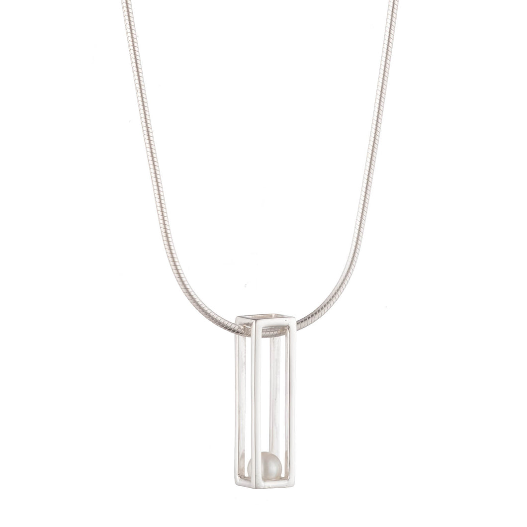 Caged Short Pendant Necklace