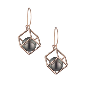 Cage Cubed Large Earring
