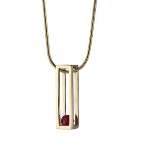 Caged Short Pendant Necklace