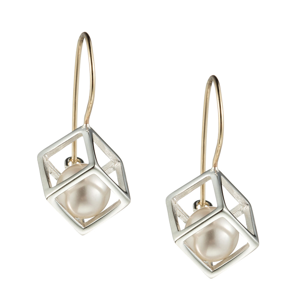 Cage Cubed Earring